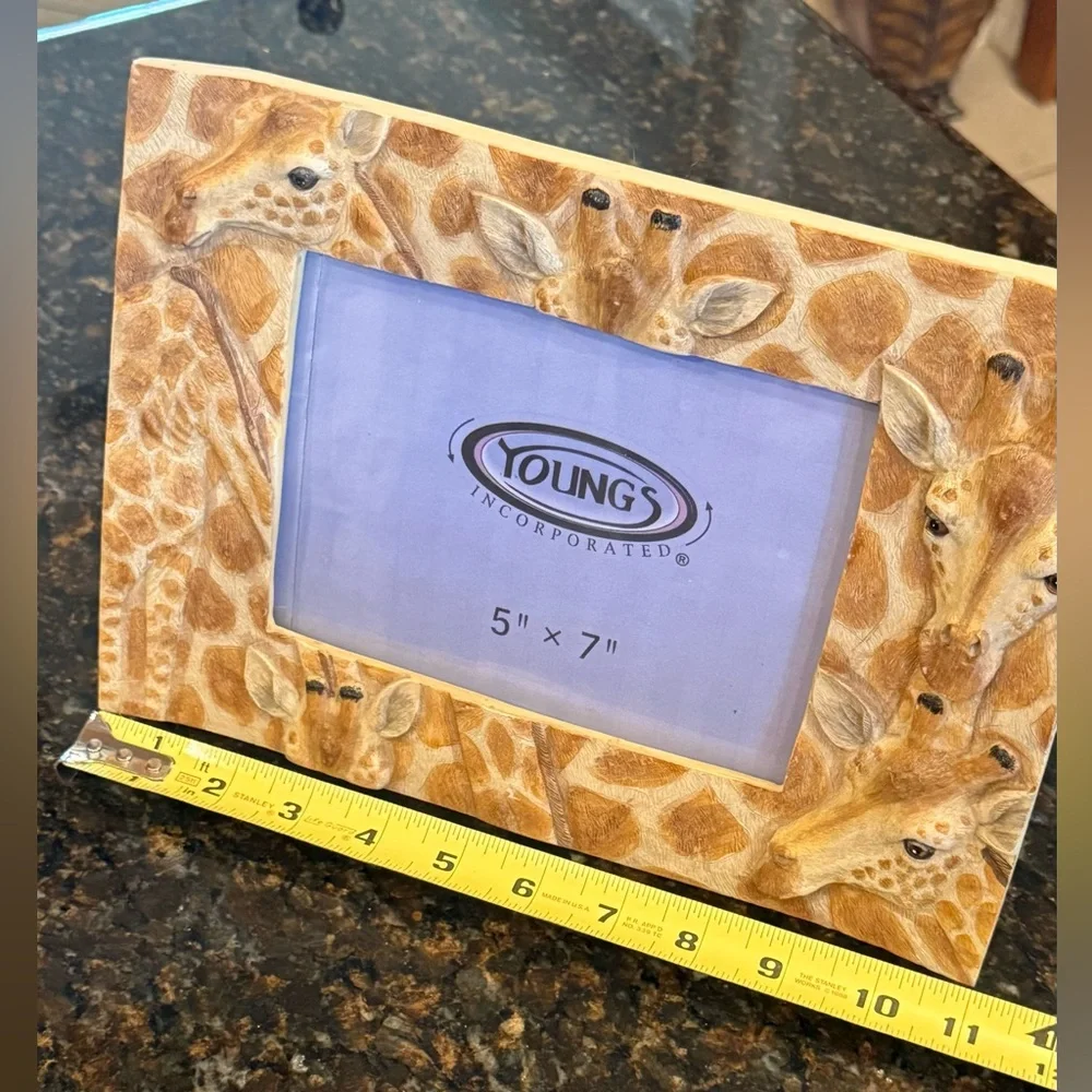 Vintage Young's Giraffe Picture Frame